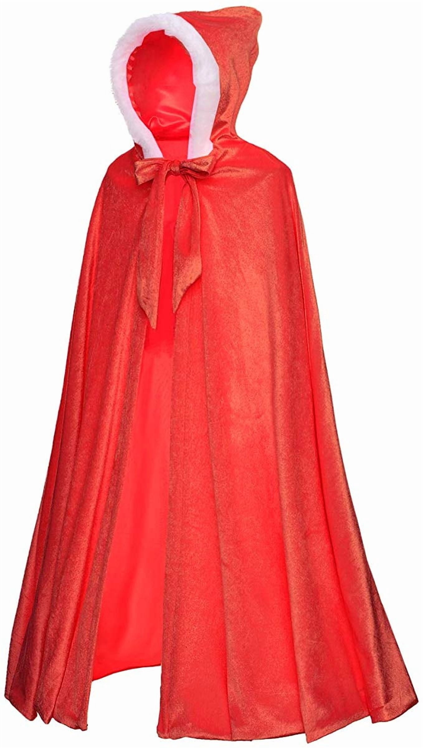KAWELL Princess Full Length Girls Cloaks Blue Halloween Costume Capes for Child 3-12 Years