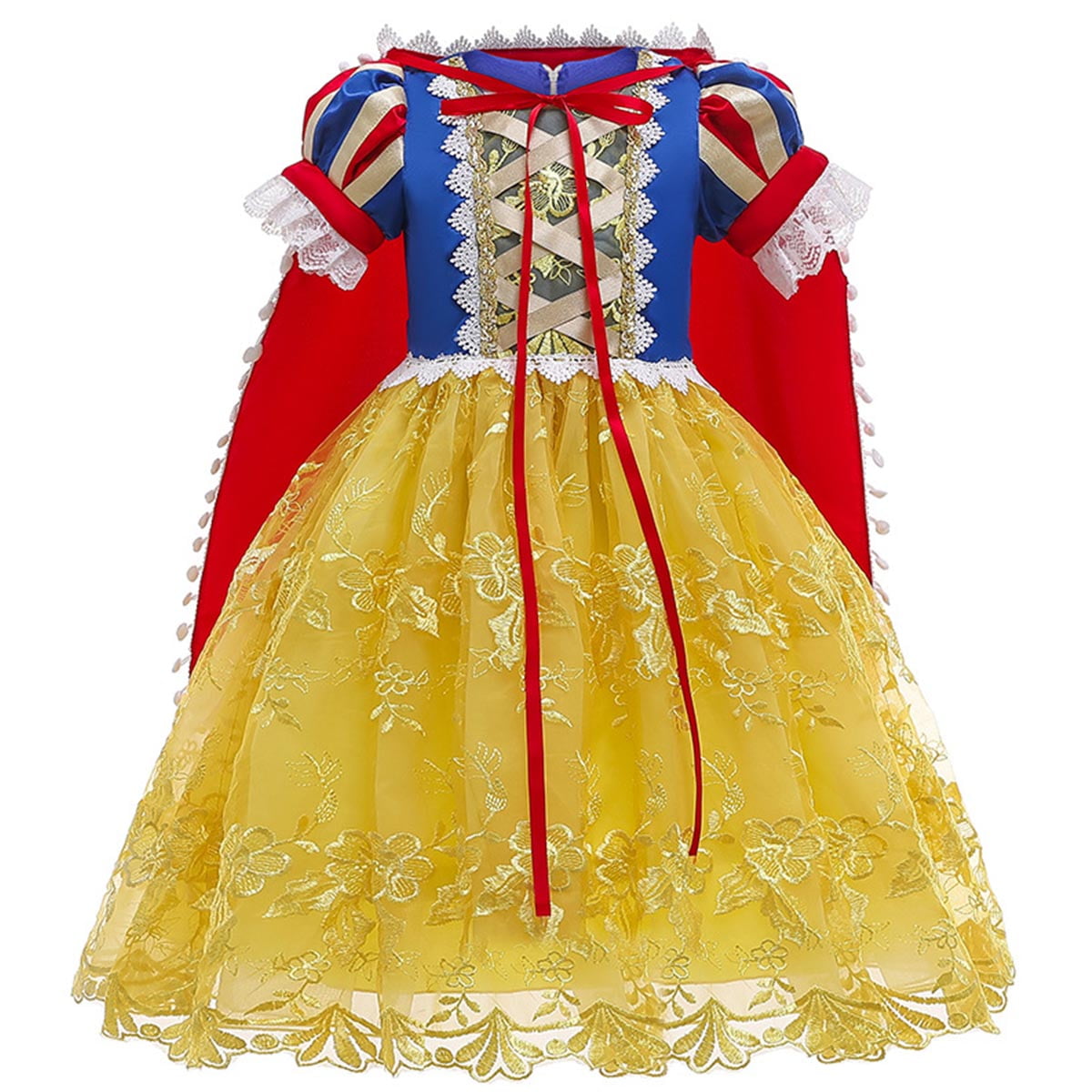 KAWELL Deluxe Snow Princess Dress up Costume for Child 2t