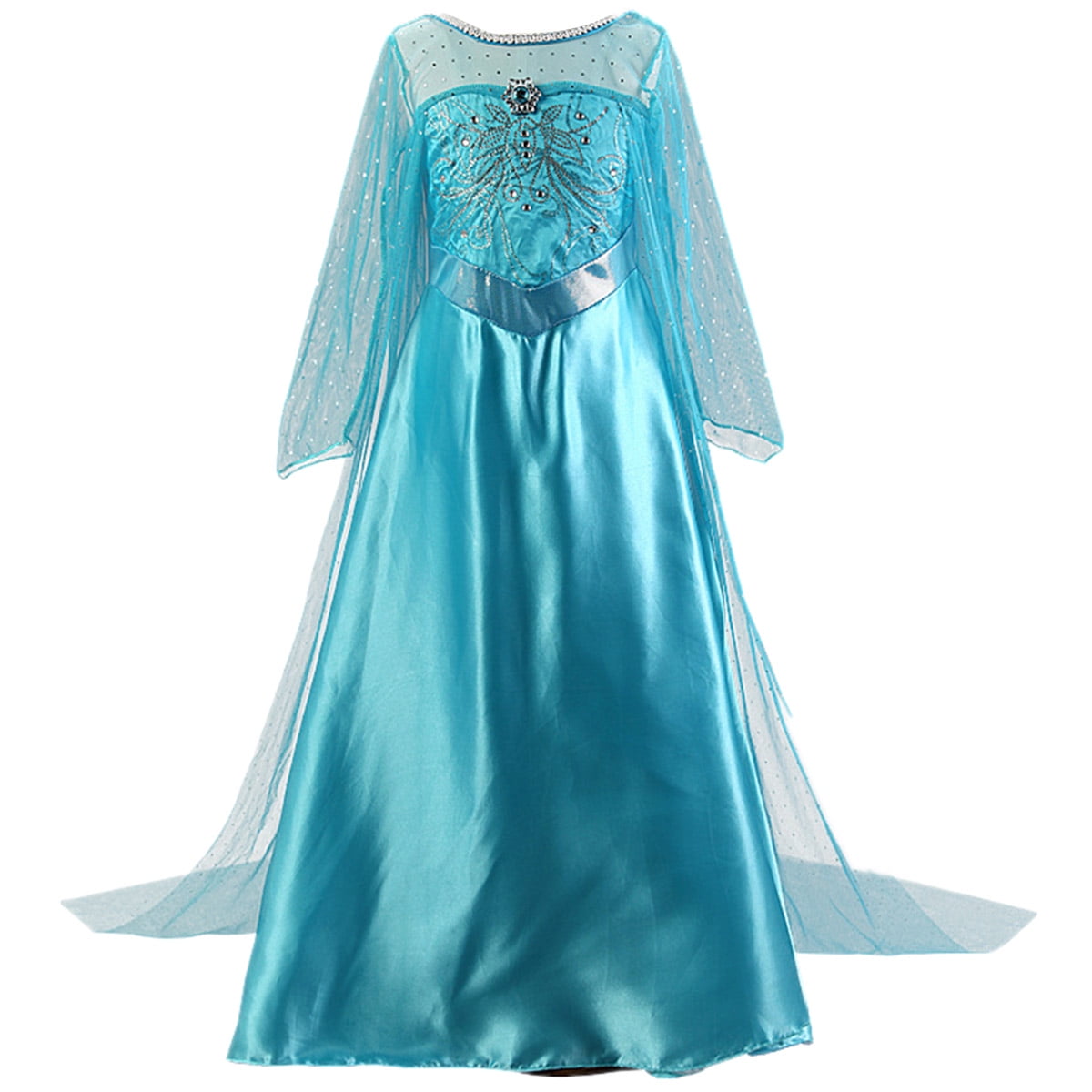 KAWELL Girls Costume Sequin Fancy Princess Dress up for Birthday Party,Child