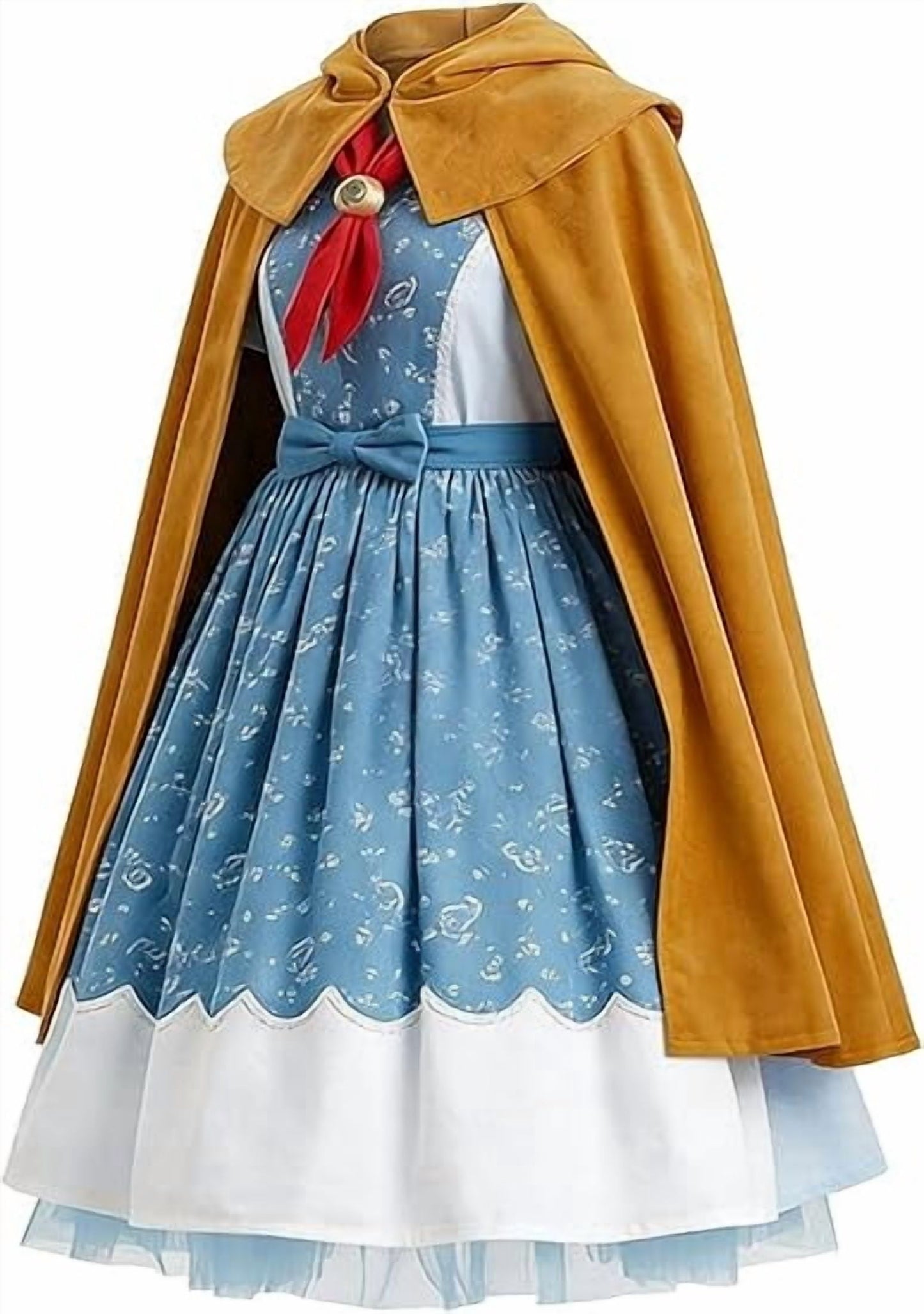 KAWELL Holly Wheeler Cosplay Dress Cloak Scarf Costume Halloween Carnival Outfits With Bag