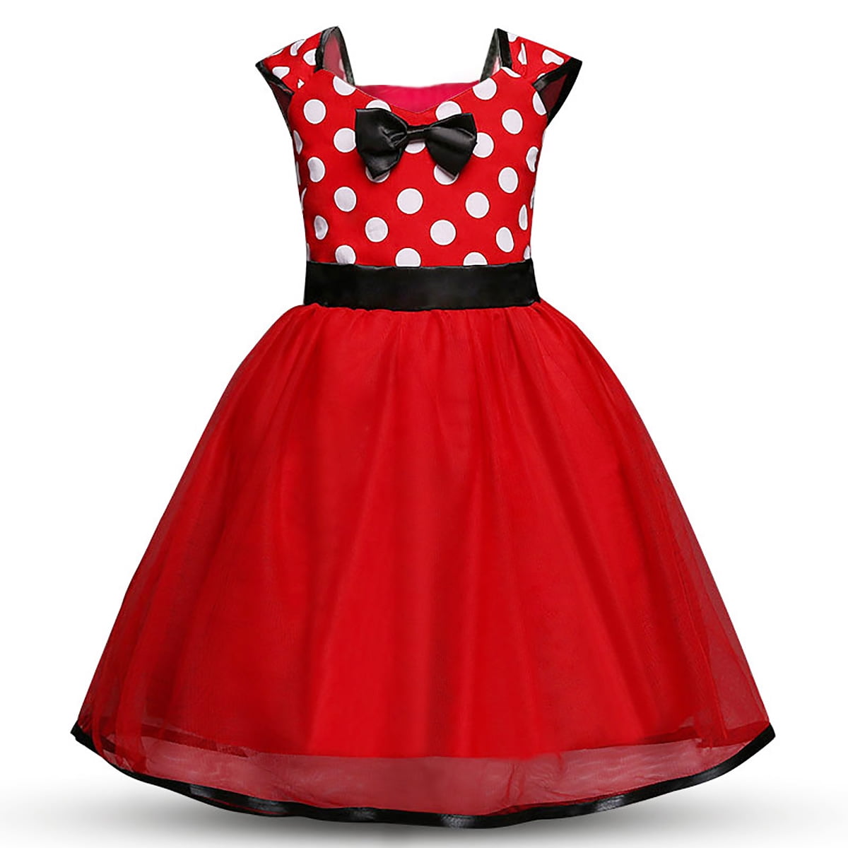 KAWELL Polka Dots Princess Pageant Girl's Fancy-Dress Costume,Child 6-12 Month