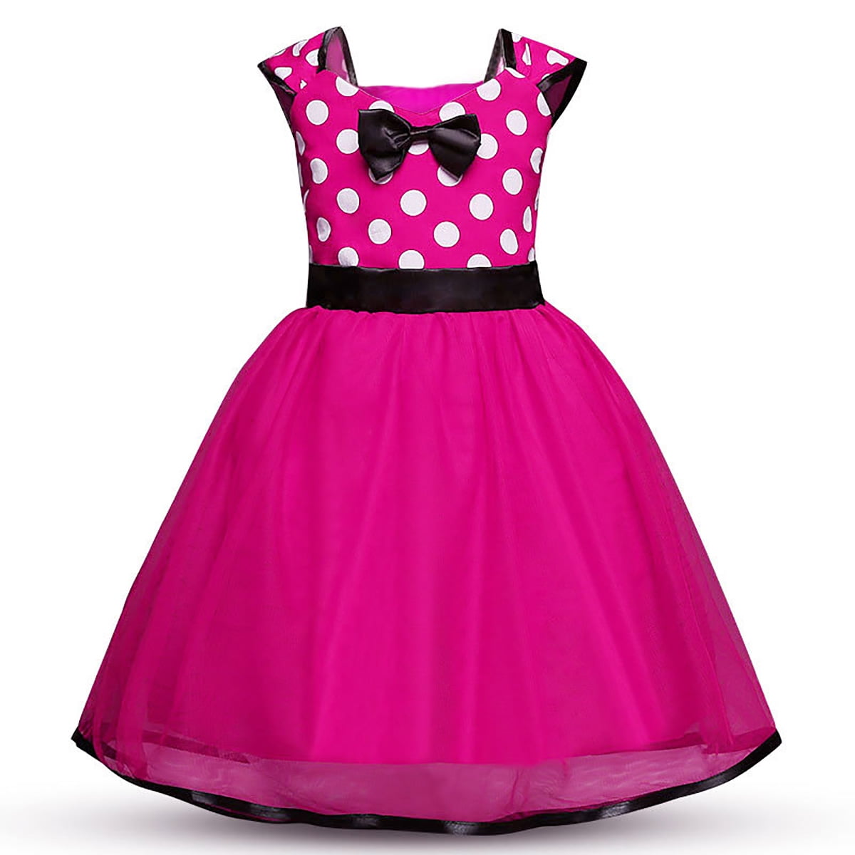 KAWELL Polka Dots Princess Pageant Girl's Fancy-Dress Costume,Child 6-12 Month