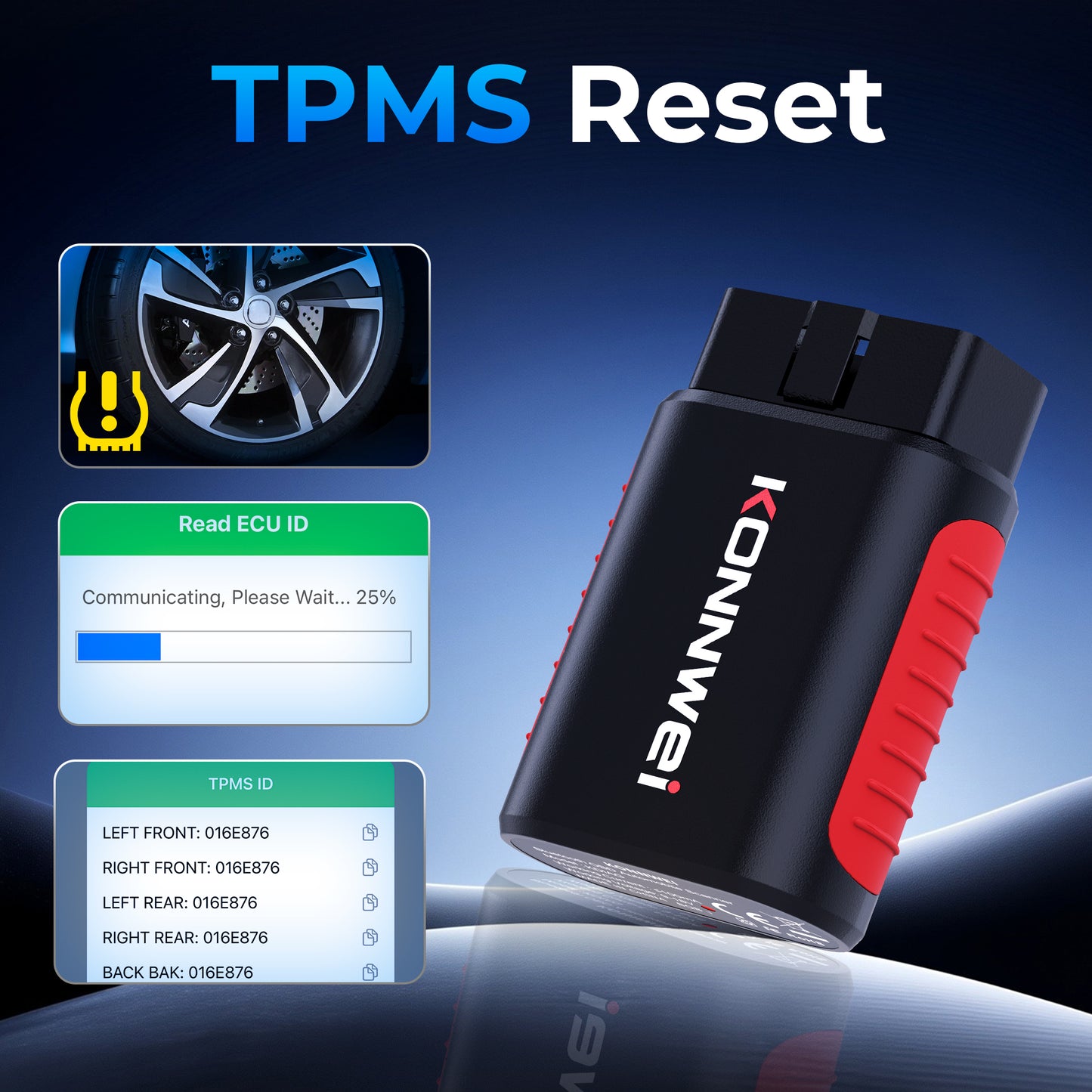 KONNWEI KDIAG Bluetooth 5.0 Full System OBD2 Scanner | 31+ Reset Functions | iOS & Android