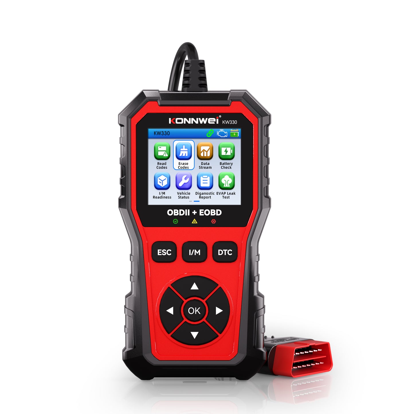 KONNWEI KW330 VAG OBD2 Diagnostic Scanner | Full System | VW Audi Skoda Seat | Oil EPB Battery Reset