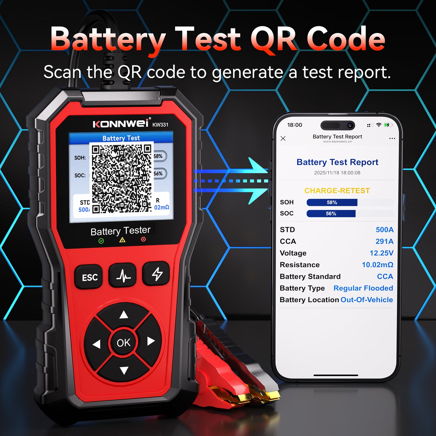 KONNWEI KW331 Mercedes-Benz Full System OBD2 Scanner | Oil Reset, ABS, Airbag, EPB, SAS