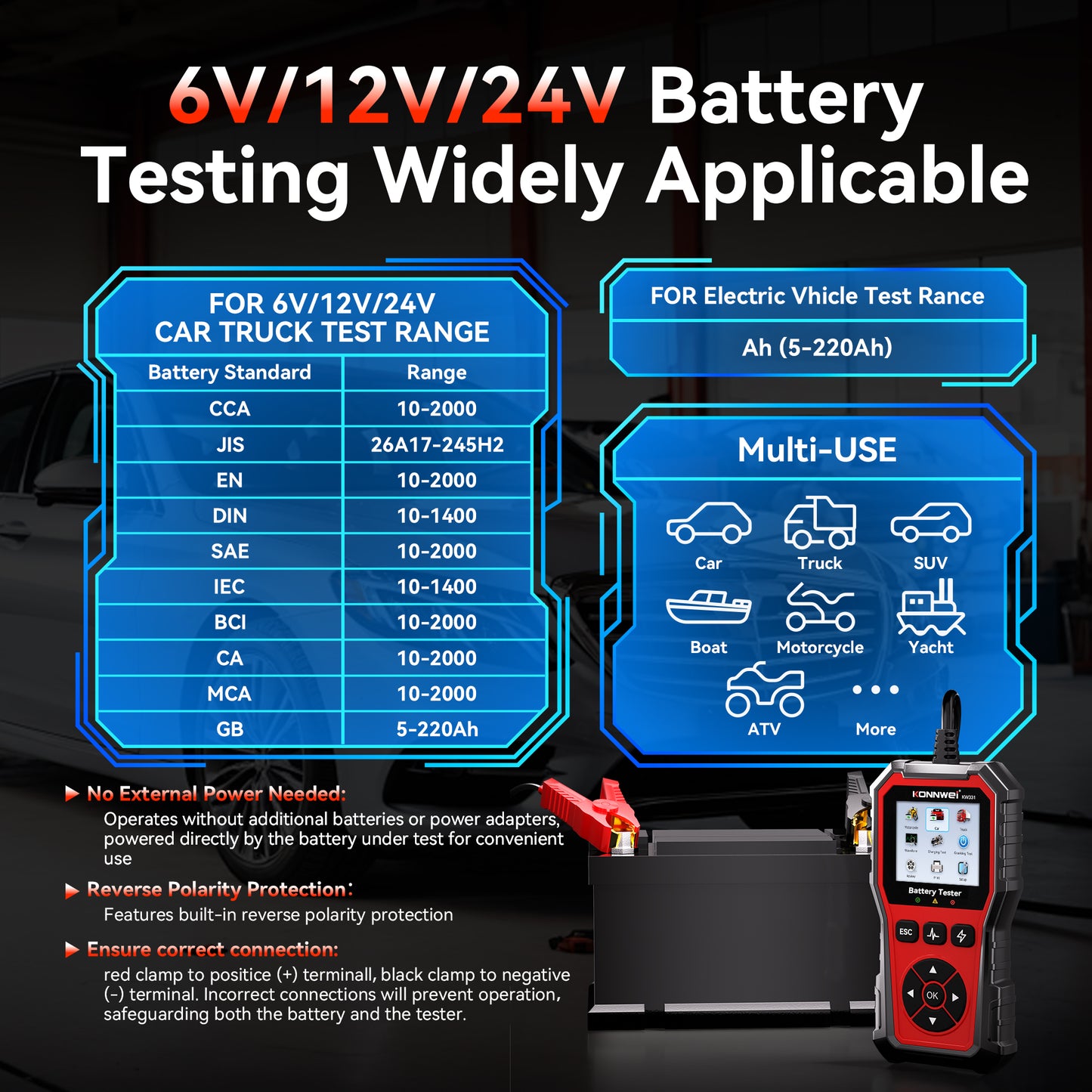 KONNWEI KW331 Mercedes-Benz Full System OBD2 Scanner | Oil Reset, ABS, Airbag, EPB, SAS