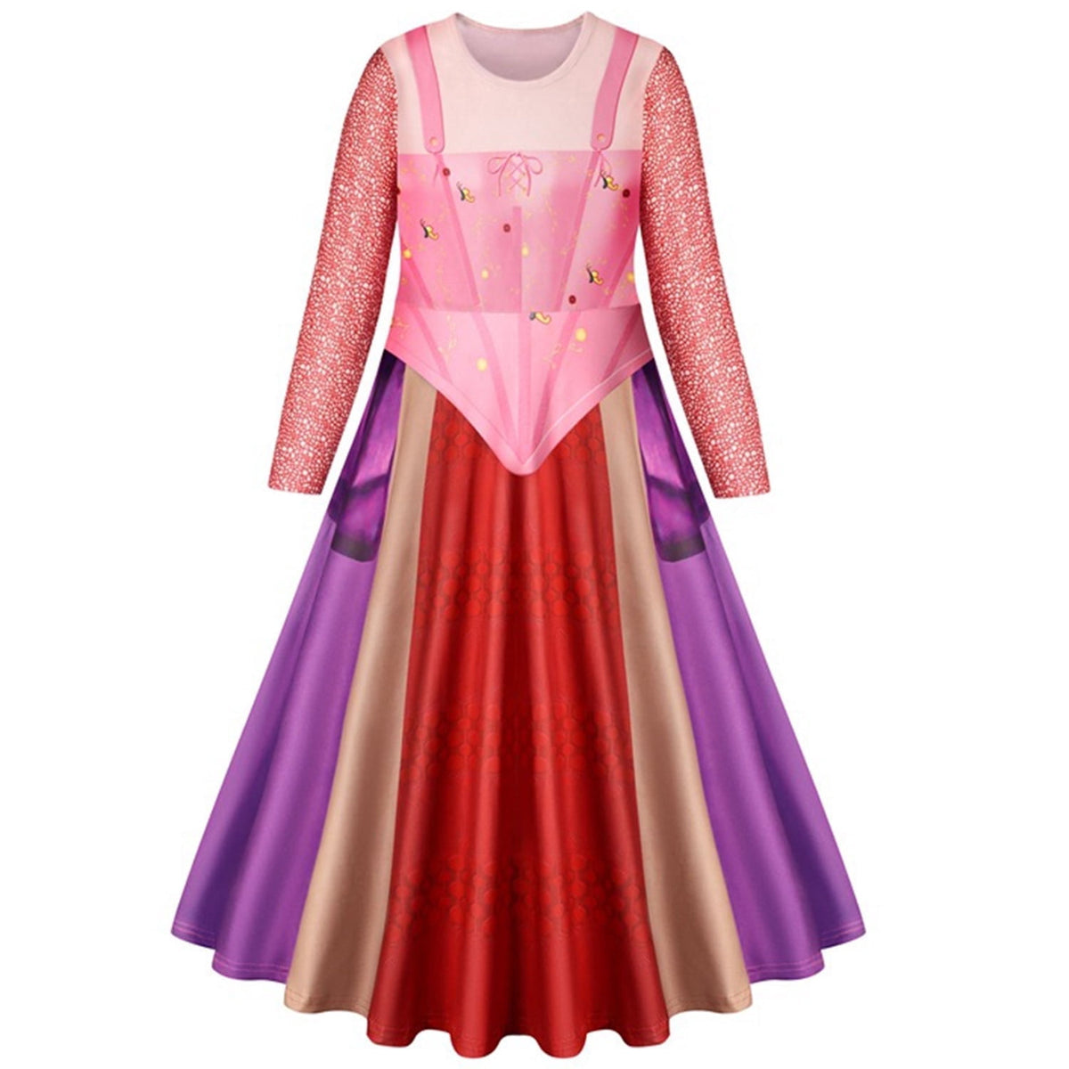KAWELL Halloween Witch Winifred Dress Up Carnival Party Sarah Mary Sanderson Sisters Witch Cosplay Costume