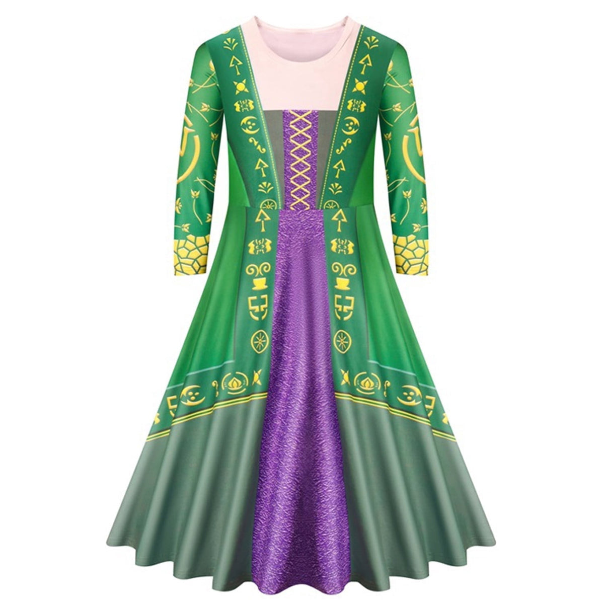 KAWELL Halloween Witch Winifred Dress Up Carnival Party Sarah Mary Sanderson Sisters Witch Cosplay Costume