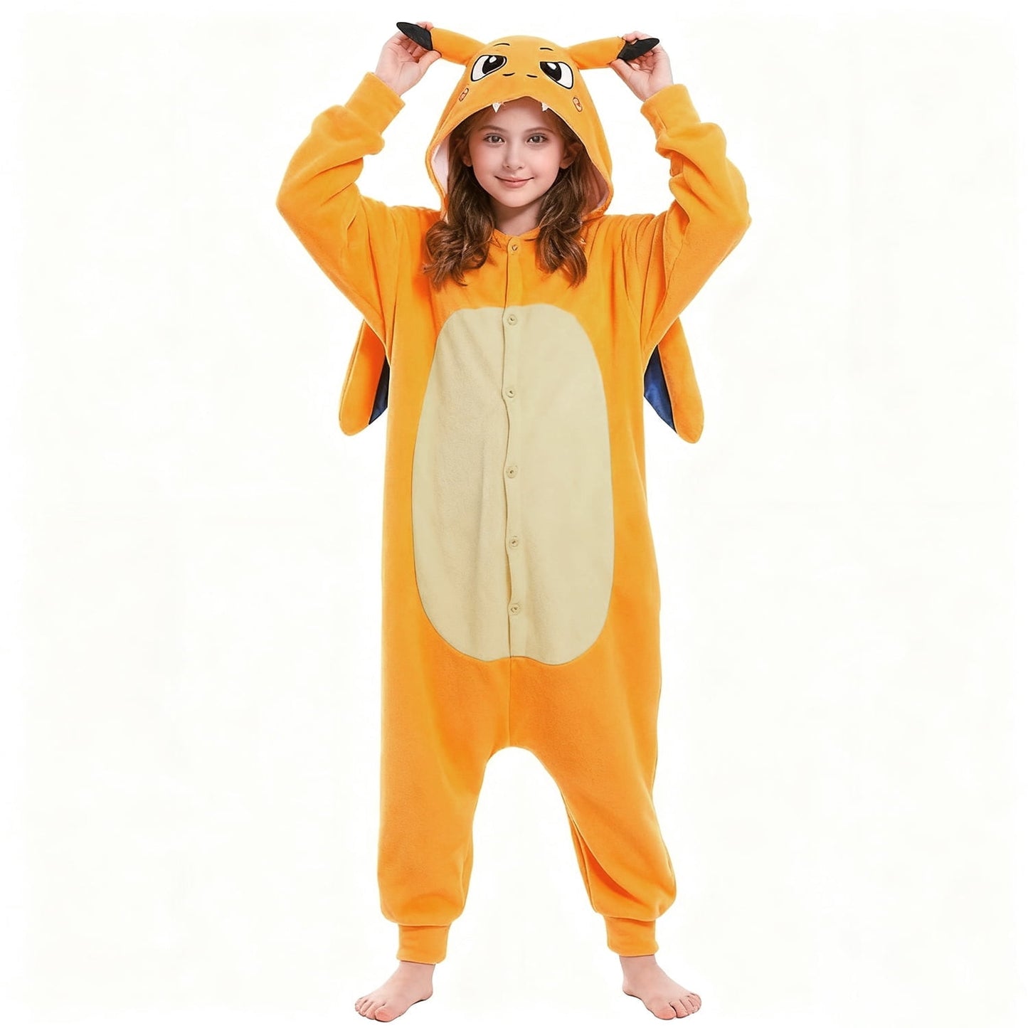 Onesie Pajamas Unisex Dragon Christmas Halloween Costume for 2-10Y