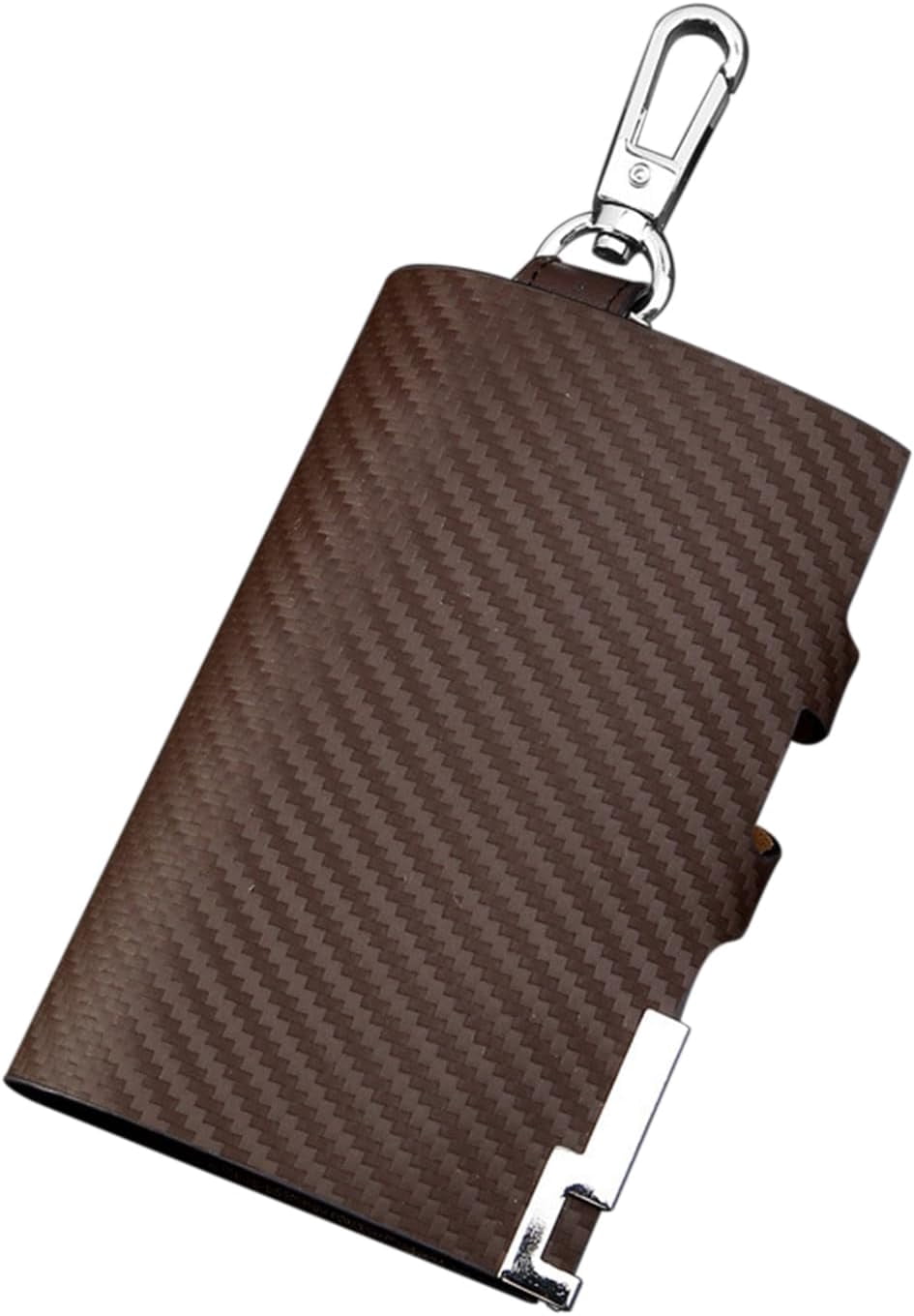 Men's Genuine Leather Key Case Wallet | 6 Key Hooks, Card Slots & Coin Pocket