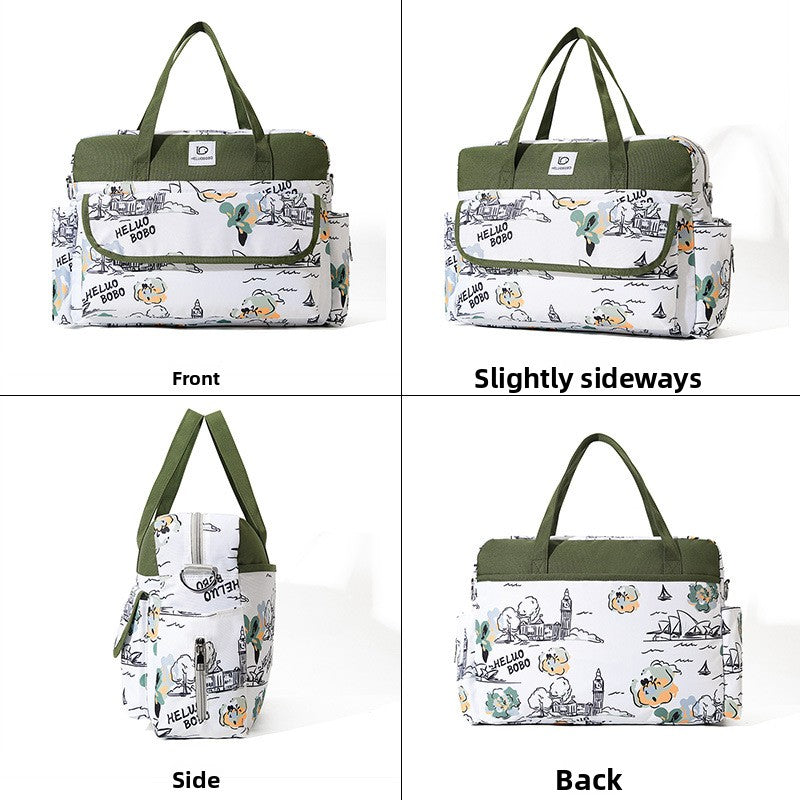 Multifunctional Mommy Bag – Insulated Bottle & Milk Powder Bag with Stroller Strap | 7 Designs
