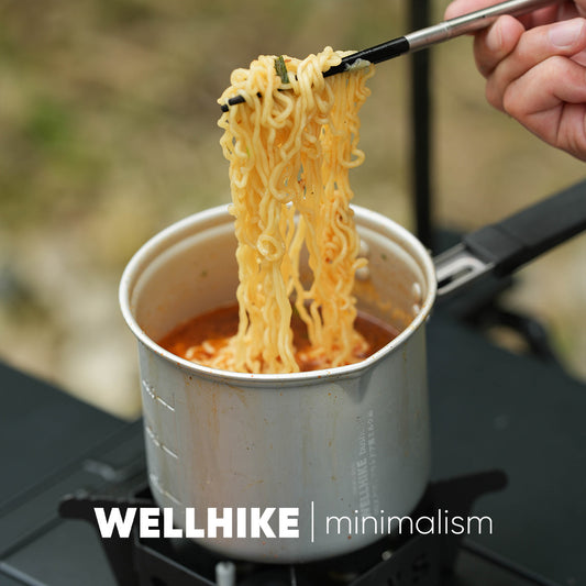 Portable Camping Pot – Lightweight Aluminum Alloy Mini Cook Pot with Foldable Handle