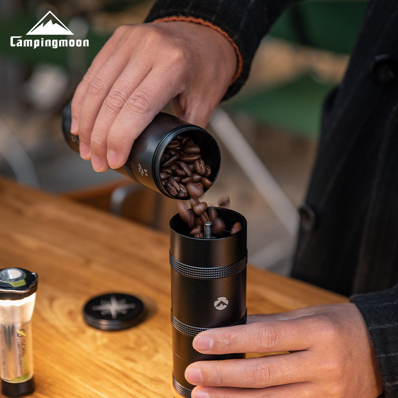 KAWELL Blackened Aluminum Alloy Coffee & Tea Storage Canister – Airtight, Portable, Camping