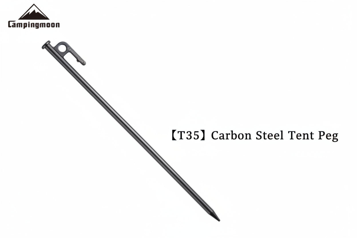 Heavy Duty Tent Stakes with Anti-Rust Coating | T-Series Camping Nails for Ground Anchoring (15–40cm)