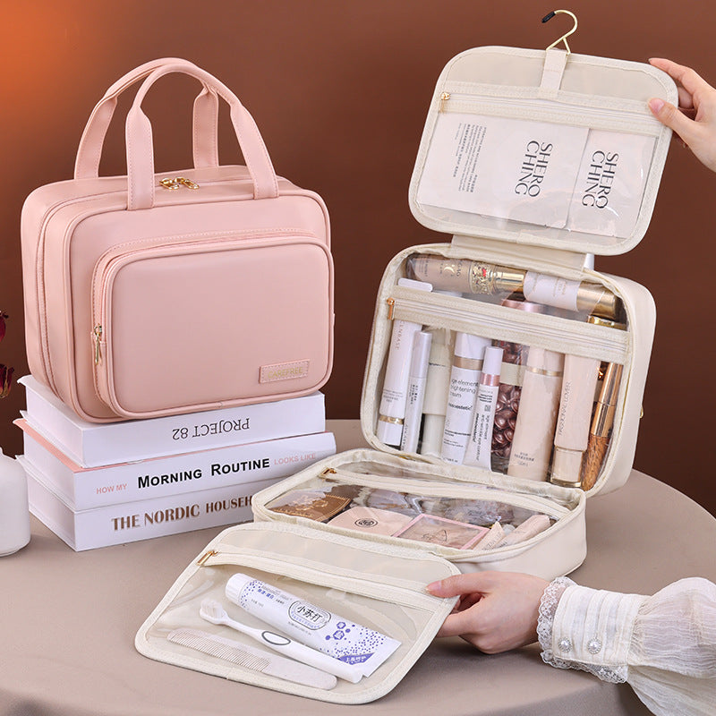 Hanging Cosmetic Bag – Large Capacity Waterproof Travel Makeup Organizer | 4 Colors