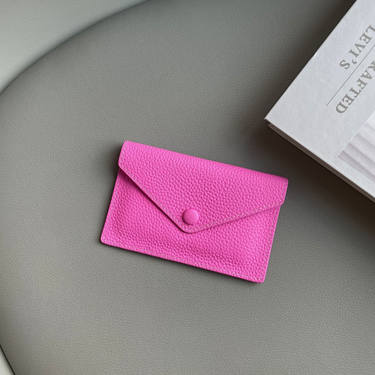 Genuine Leather Mini Card Wallet – Ultra-Thin Slim Coin Purse & ID Card Holder
