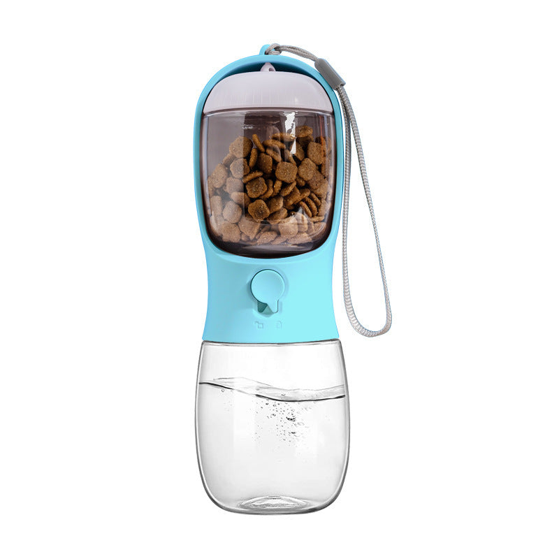 2-in-1 Portable Pet Water Bottle & Food Cup – Heat-Resistant Outdoor Travel Dispenser for Dogs & Cats