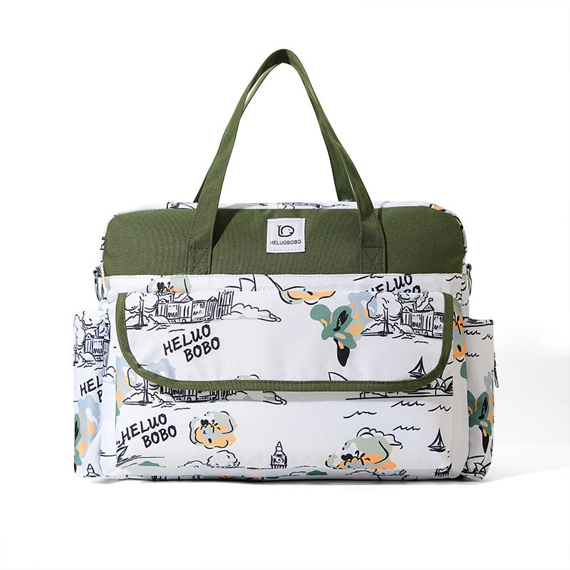 Multifunctional Mommy Bag – Insulated Bottle & Milk Powder Bag with Stroller Strap | 7 Designs