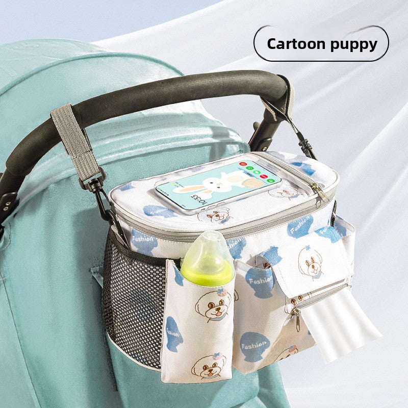Mommy Bag – Lightweight Baby Stroller Organizer with Phone Pocket, Shoulder Strap & Hooks