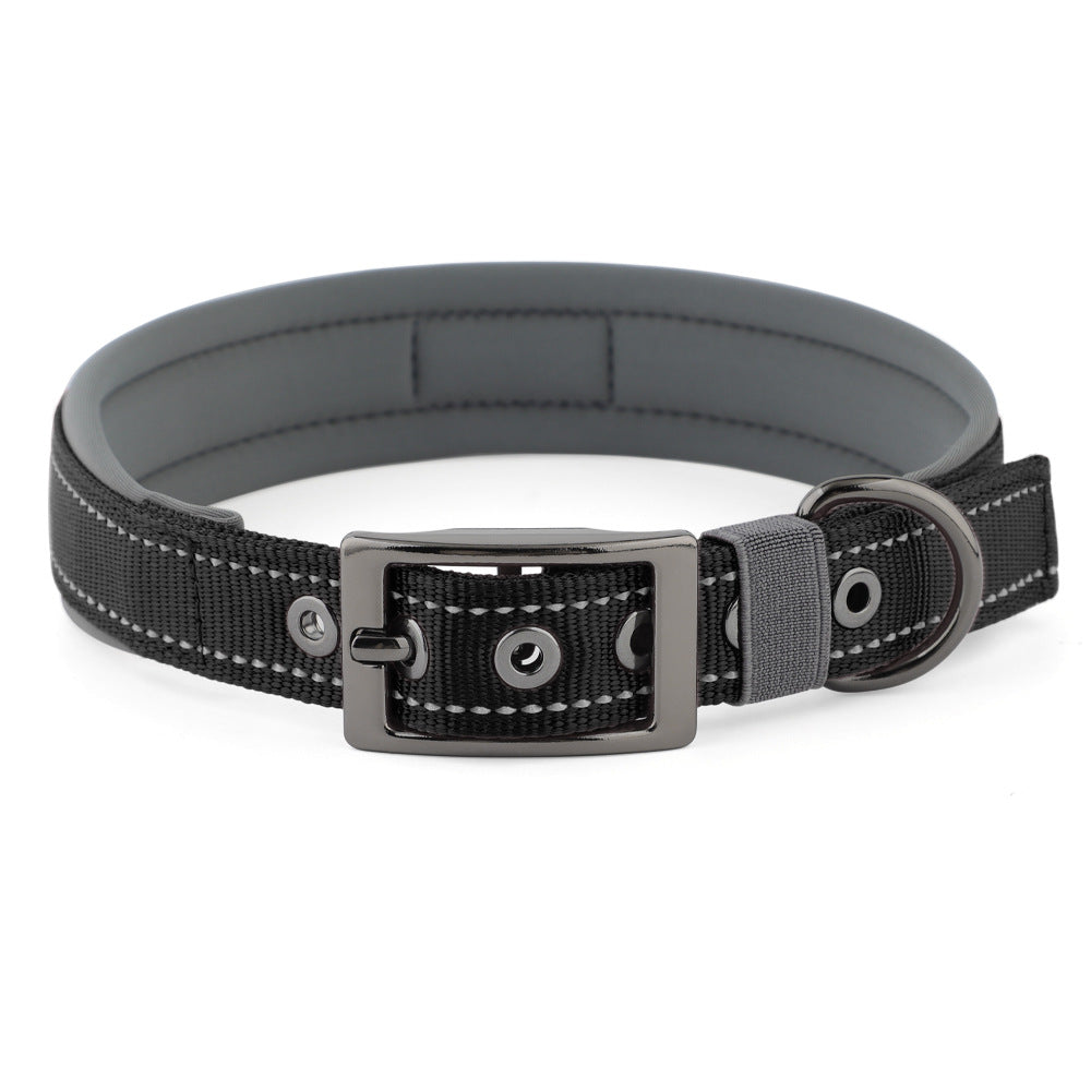 Neoprene Dog Collar – Reflective Comfortable Neck Collar for Small Medium Large Dogs