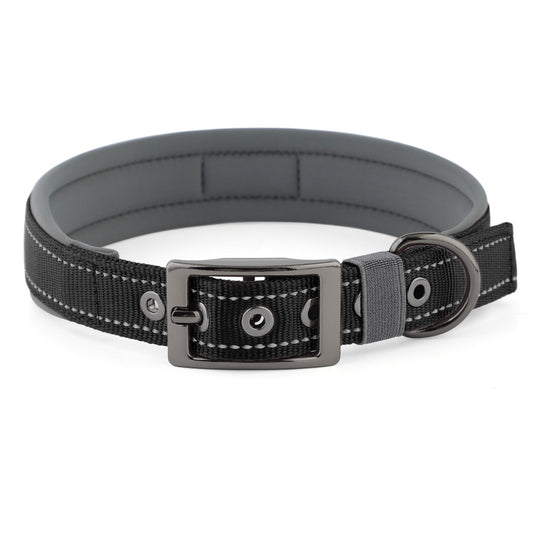 Neoprene Dog Collar – Reflective Comfortable Neck Collar for Small Medium Large Dogs