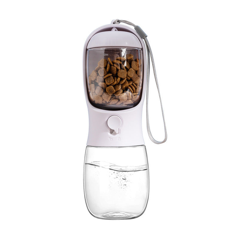2-in-1 Portable Pet Water Bottle & Food Cup – Heat-Resistant Outdoor Travel Dispenser for Dogs & Cats