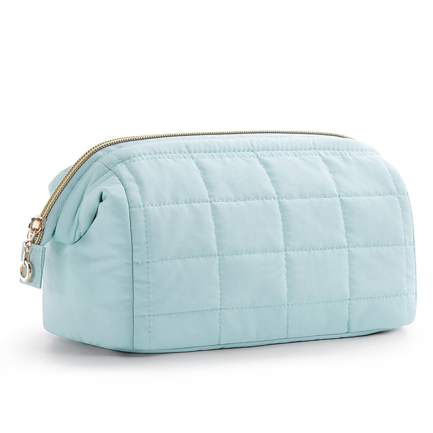 Quilted Cloud Cosmetic Bag — Large Capacity Waterproof Travel Toiletry Organizer | 4 Colors