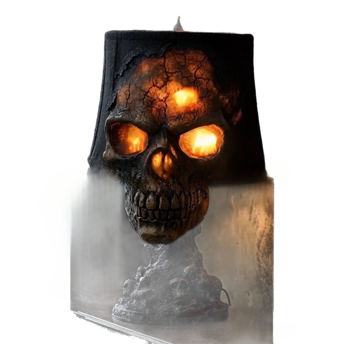 Halloween Skull Light Decoration - LED Resin Skeleton Lamp for Garden & Home