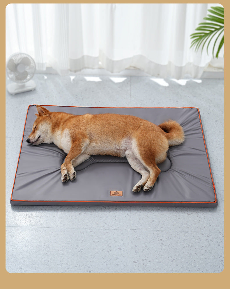 KAWELL Pet Cooling Mat – Oxford Cloth & Ramie, Four-Season Dog Cat Sleeping Pad, Size L