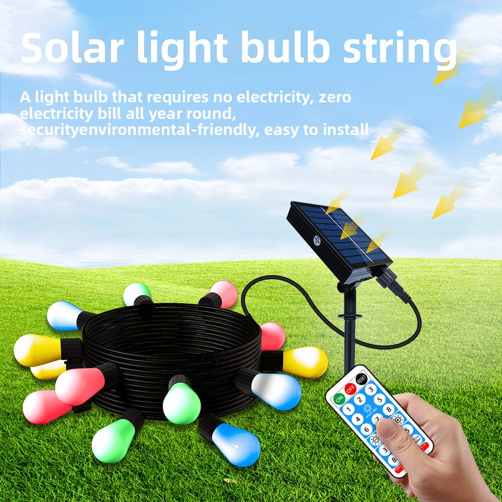Solar String Lights Outdoor – 15 LED Waterproof Garden Fairy Lights for Patio, Eaves & Camping