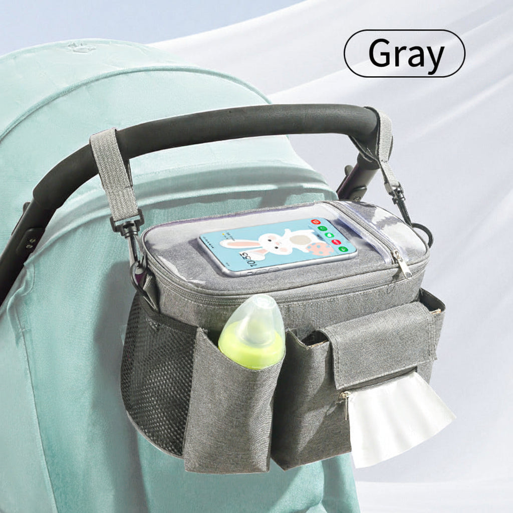 Mommy Bag – Lightweight Baby Stroller Organizer with Phone Pocket, Shoulder Strap & Hooks