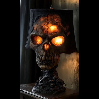 Halloween Skull Light Decoration - LED Resin Skeleton Lamp for Garden & Home