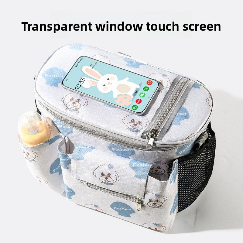 Mommy Bag – Lightweight Baby Stroller Organizer with Phone Pocket, Shoulder Strap & Hooks