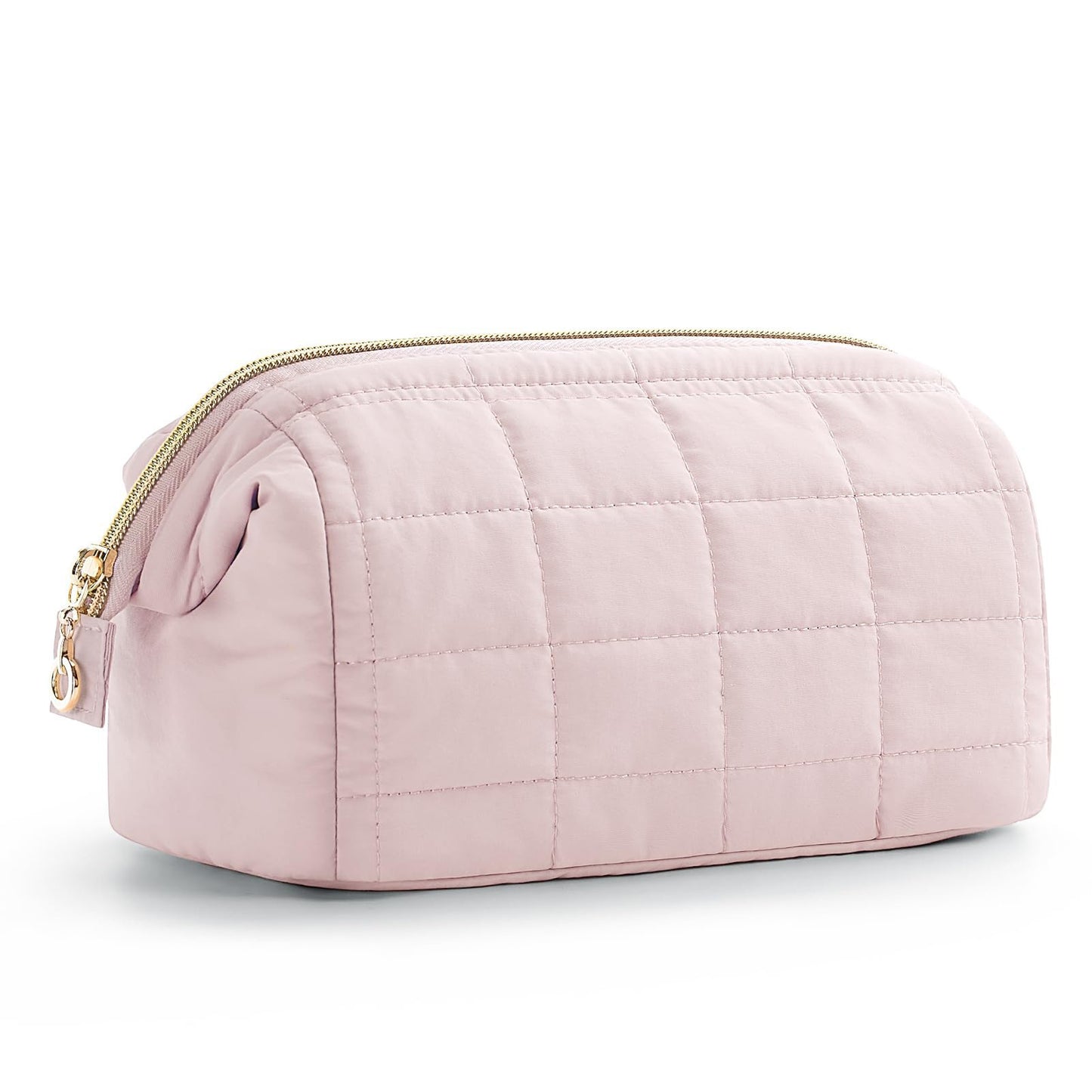 Quilted Cloud Cosmetic Bag — Large Capacity Waterproof Travel Toiletry Organizer | 4 Colors