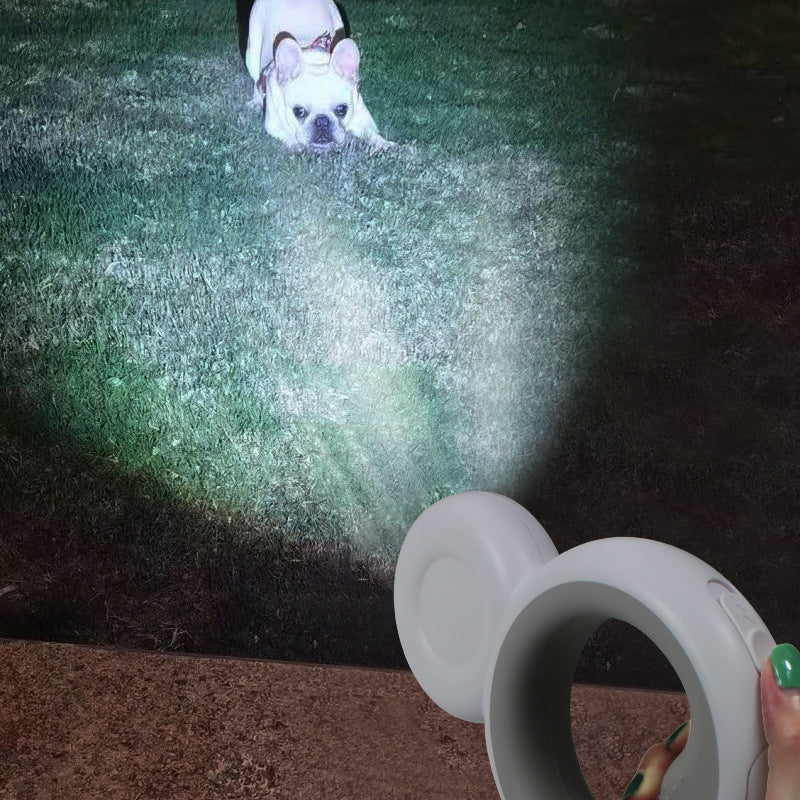 KAWELL LED Donut Dog Leash – Retractable 3M Night Light Leash for Dogs Up to 30kg