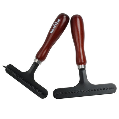 Pet Solid Wood Grooming Comb – Needle, Double-Sided & Rake Comb for Dogs & Cats