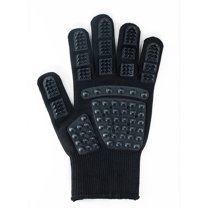 Pet Bath Massage Glove Comb for Dogs & Cats – Silicone Grooming Brush with Hair Removal