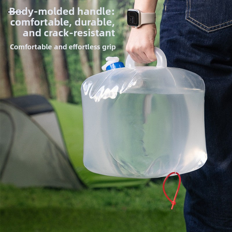 Foldable Water Bucket with Faucet – 5L–20L Portable Camping & Emergency Water Container