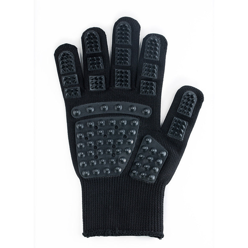 Pet Bath Massage Glove Comb for Dogs & Cats – Silicone Grooming Brush with Hair Removal