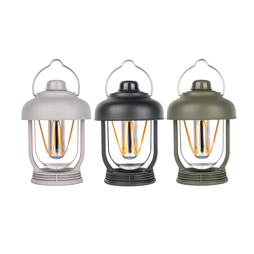 KAWELL Retro Portable Camping Lantern – Waterproof, Hangable, Outdoor LED Light
