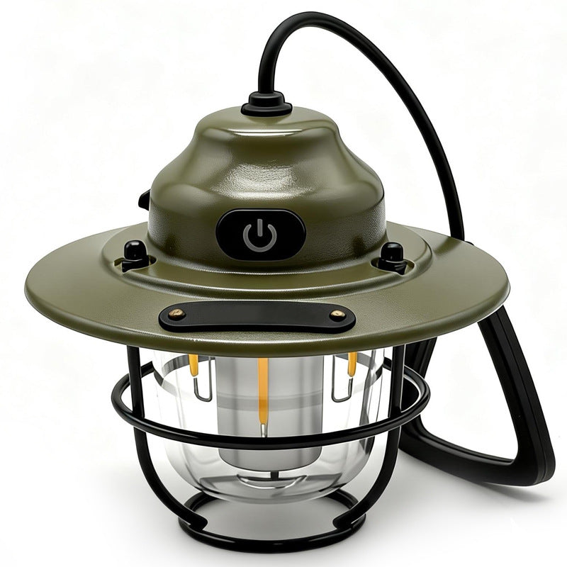 KAWELL Pine Cone Camping Lantern – Retro Portable Outdoor Light, Long Battery Life, Tent Ambient Lamp