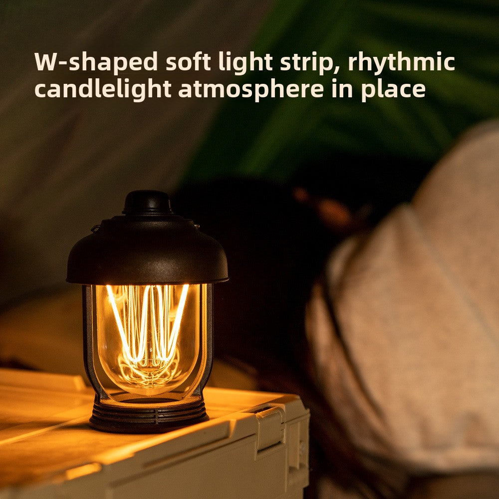 KAWELL Retro Portable Camping Lantern – Waterproof, Hangable, Outdoor LED Light