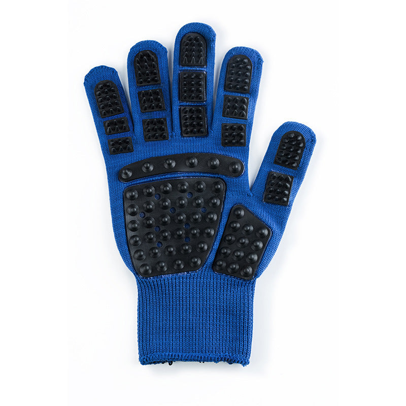 Pet Bath Massage Glove Comb for Dogs & Cats – Silicone Grooming Brush with Hair Removal