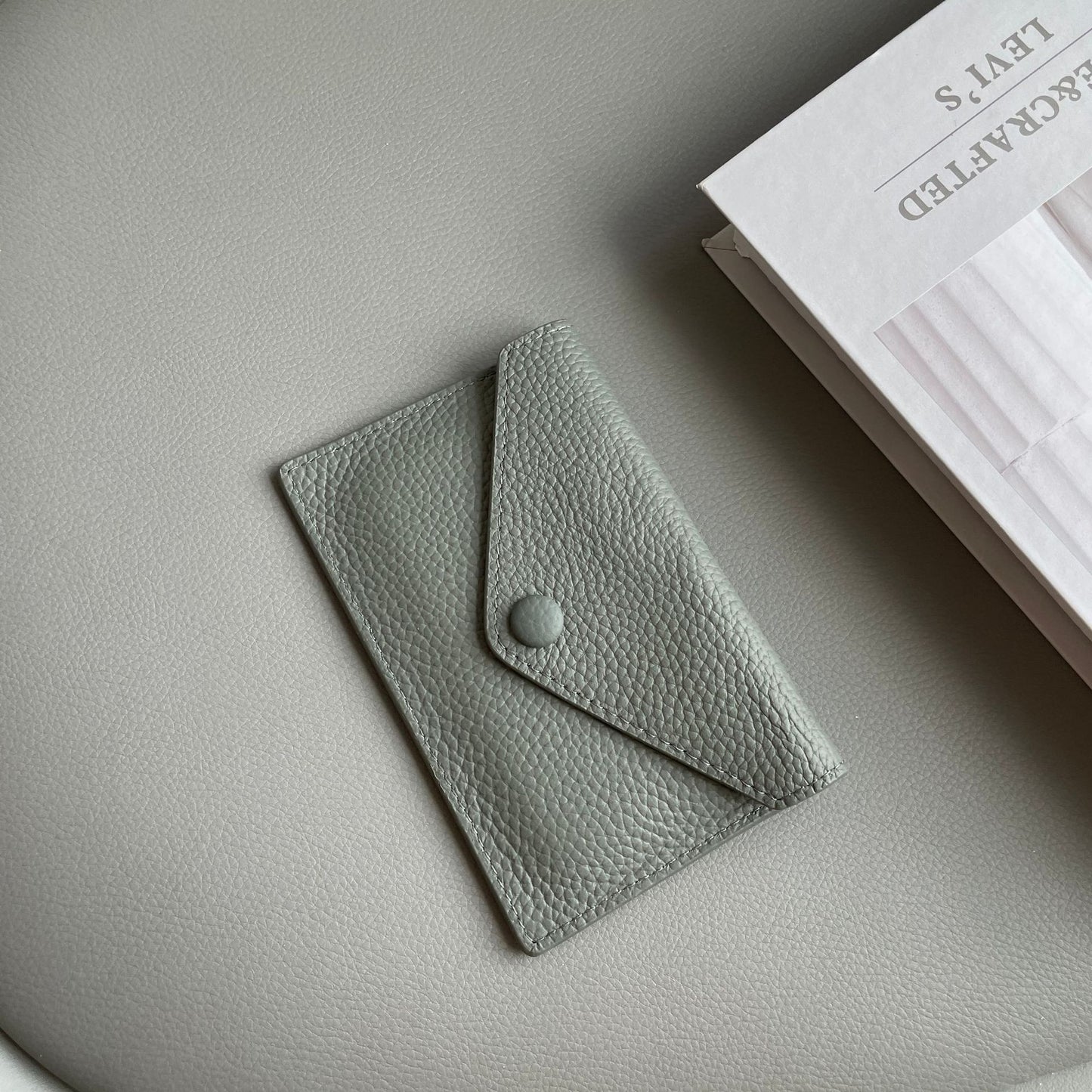 Genuine Leather Mini Card Wallet – Ultra-Thin Slim Coin Purse & ID Card Holder