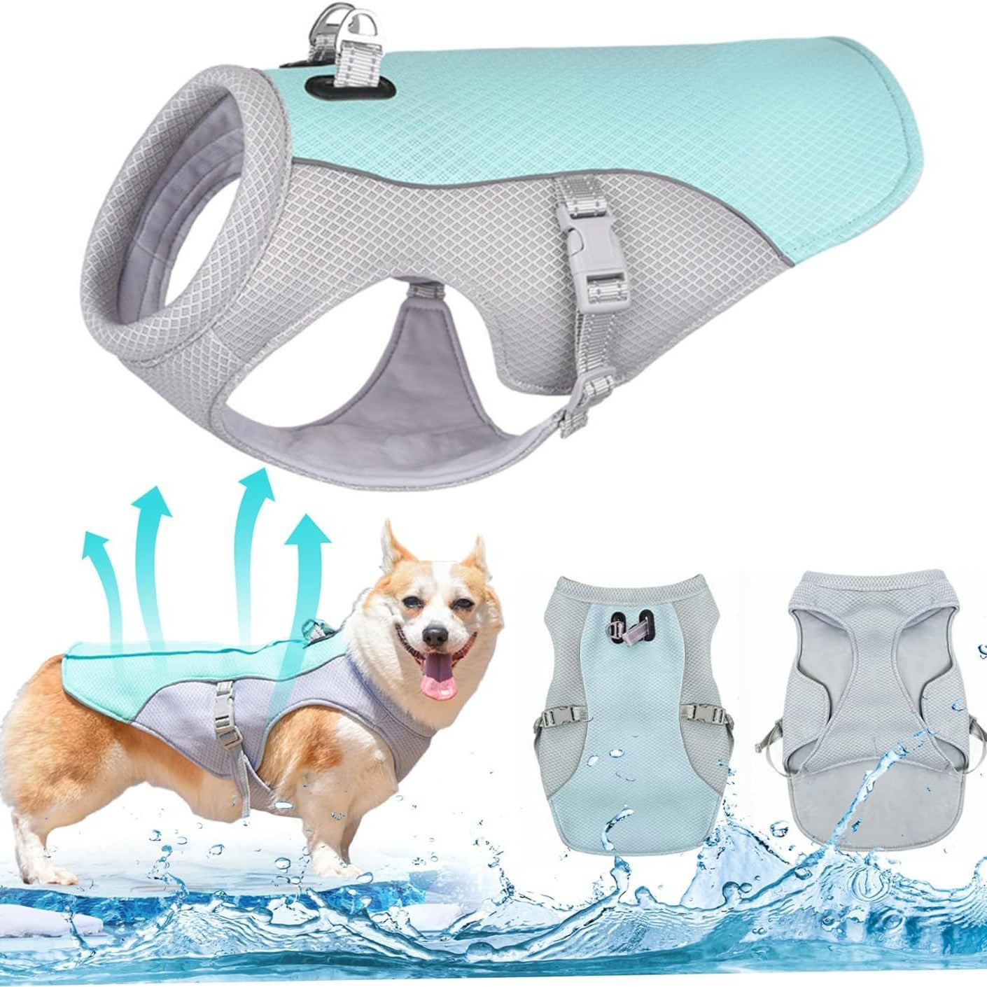 Summer Dog Cool Shirt – Breathable Thin Short Sleeve Heat Prevention Clothes for Puppies & Dogs