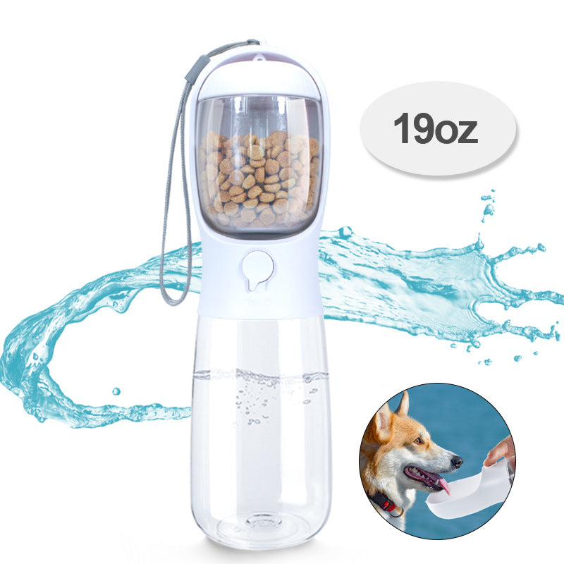 2-in-1 Portable Pet Water Bottle & Food Cup – Heat-Resistant Outdoor Travel Dispenser for Dogs & Cats