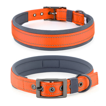 Neoprene Dog Collar – Reflective Comfortable Neck Collar for Small Medium Large Dogs