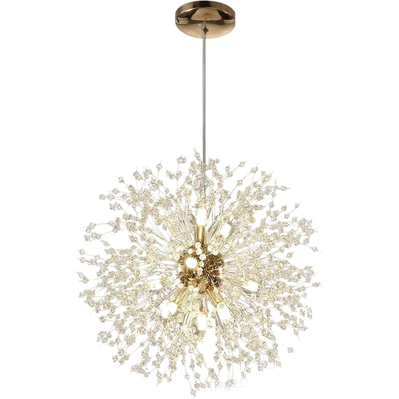 Modern Luxury Dandelion Crystal Chandelier – Elegant Ceiling Light for Living Room & Salon
