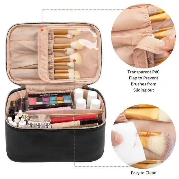 Large Capacity Travel Cosmetic Bag | Portable Toiletry Organizer for Women
