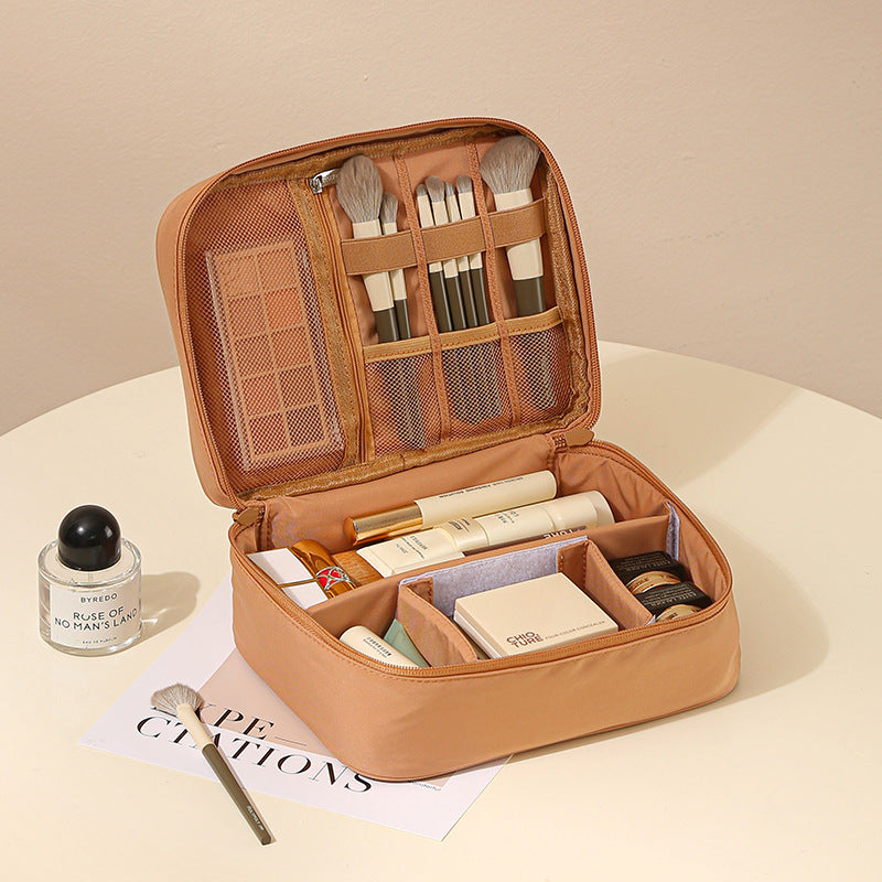 T400 Cosmetic Bag | Portable Oxford Cloth Travel Makeup Organizer with Baffle